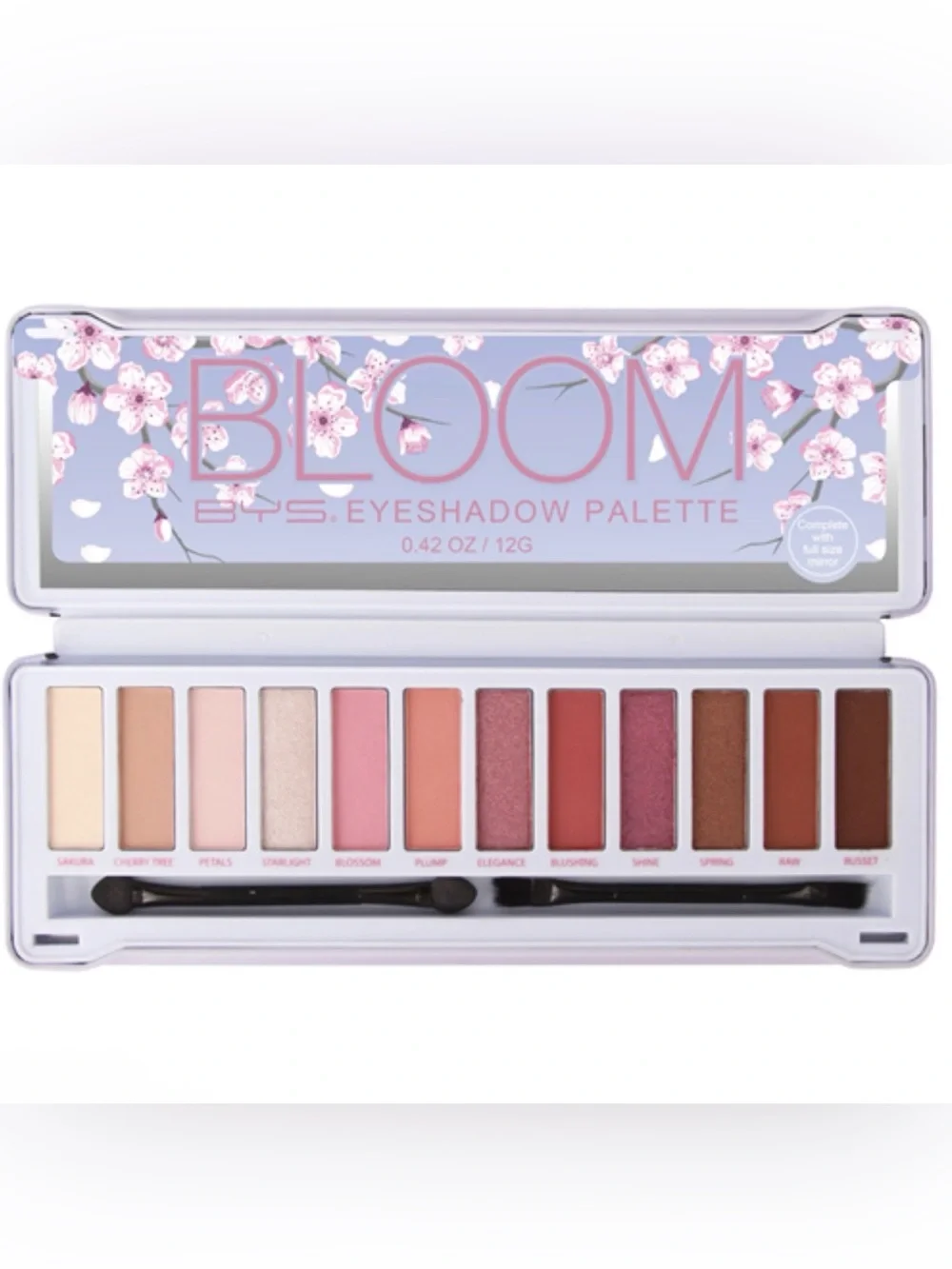 BYS 12pc Tin Eyeshadow Palette Bloom